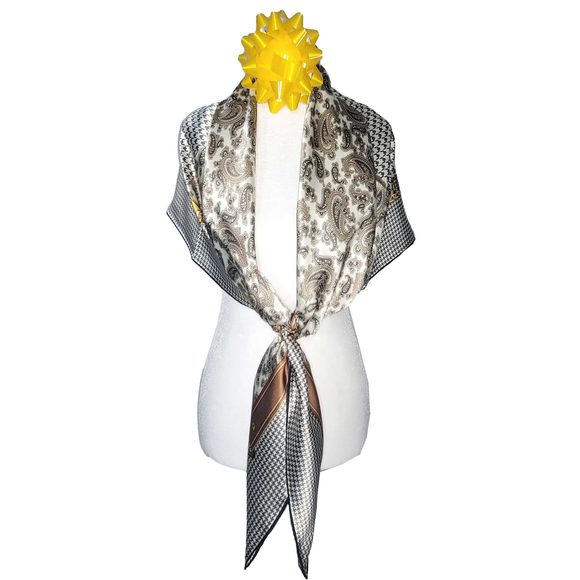 NWT Genuine 100% Mulberry Silk Satin Scarf 42"x42" Large Square Shawl 59711 - Picture 5 of 10